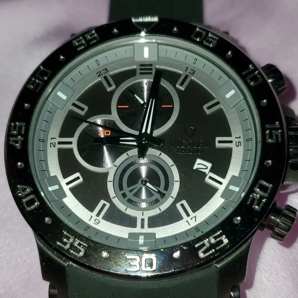 Victory Instruments‎ V-Force Chronograph Gun Metal Tactical 7614-GM Mens